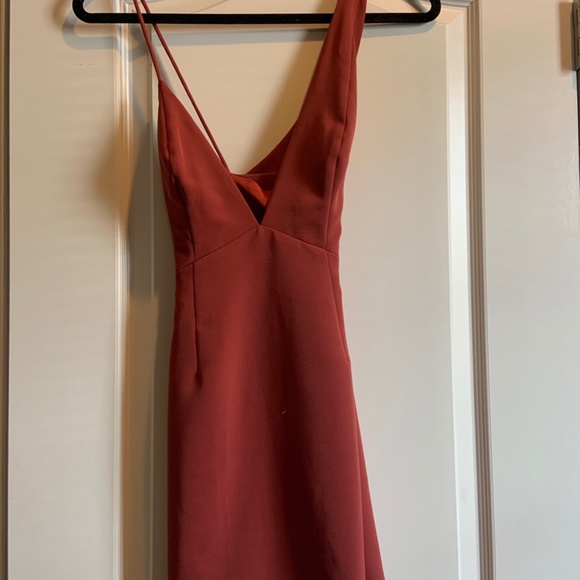 NBD Bracken Dress in Rust - Picture 3 of 3